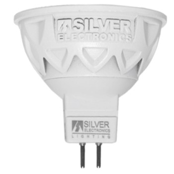 silver bombilla led pro silver electronic dicroica 5w 60w    gu10    5000k    38o    470 lm    luz b