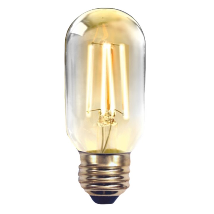 silver bombilla led silver electronic filamento edison tubo 2w 20w    e27    2.200k    320o    220 l