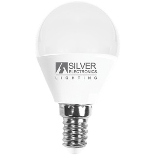 silver bombilla led silver electronic esferica decorativa 7w 70w    e14    5000k    620 lm    luz bl