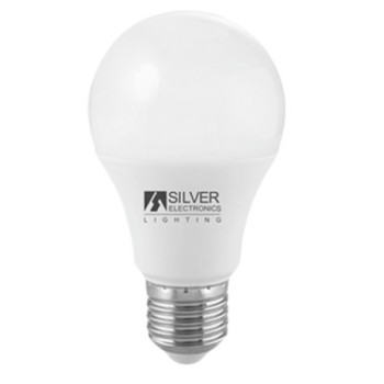 silver bombilla led silver electronic eco estandar 10w 57w    e27    6000k    836 lm    220o    luz