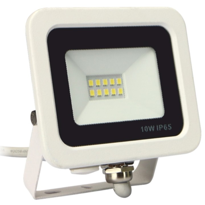 silver foco proyector led ip65 10w 3000k blanco