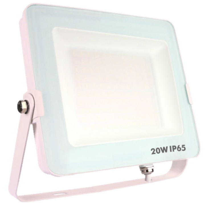 silver foco proyector led ip65 20w 3000k 1600lm blanco