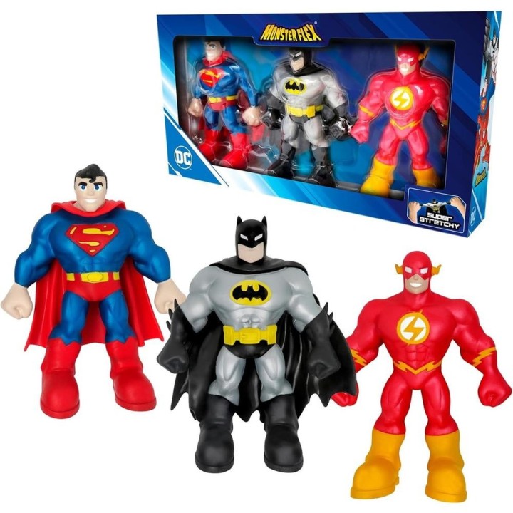 bizak monsterflex d.c. pack de 3 figuras