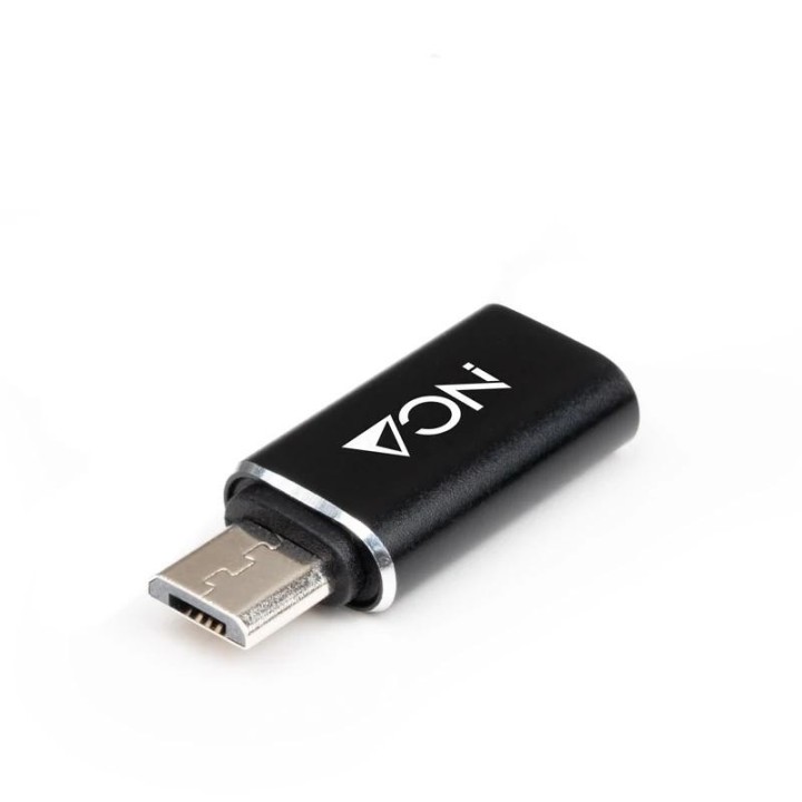 nanocable adaptador micro usb/m a usb c/h aluminio
