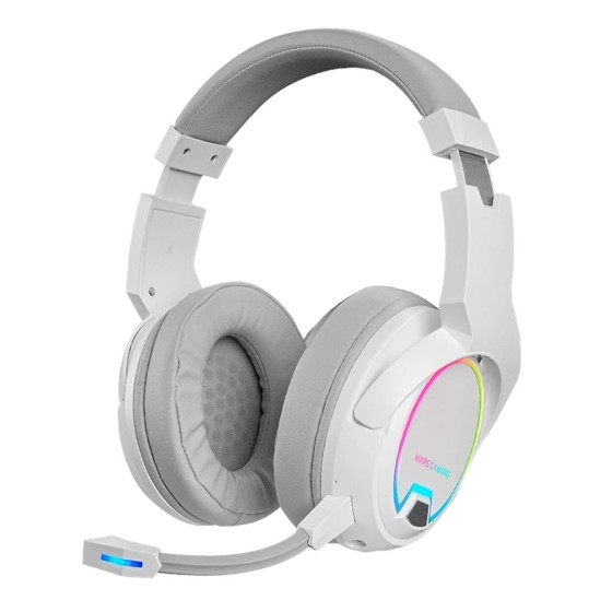 mars gaming auriculares inalambricos mars gaming mhw   100 con microfono blanco