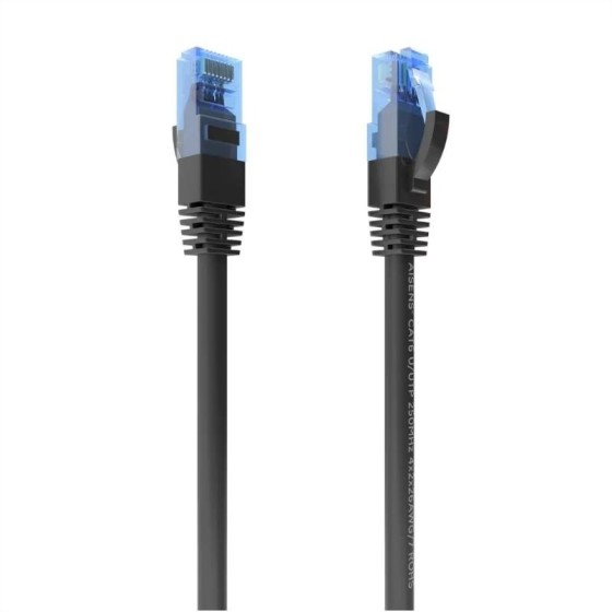 aisens cable rj45 cat.6 utp awg26 cca negro 3.0m