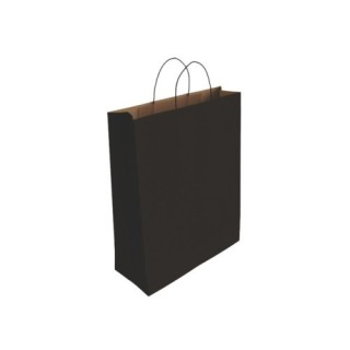 bismark bismark 329843 bolsa de papel negro  pack  25 unidades