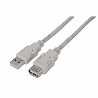 cable aisens usb 2.0 tipo a/m a/h beige 1.8m
