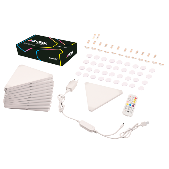 phoenix technologies phoenix astral kit de iluminacion modular rgb con paneles triangulares