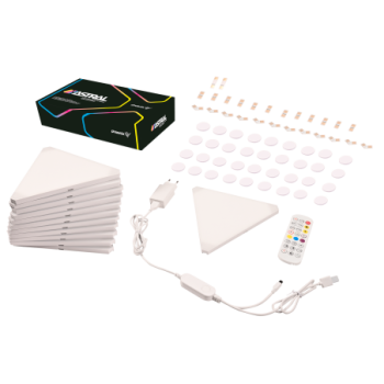 phoenix technologies phoenix astral kit de iluminacion modular rgb con paneles triangulares