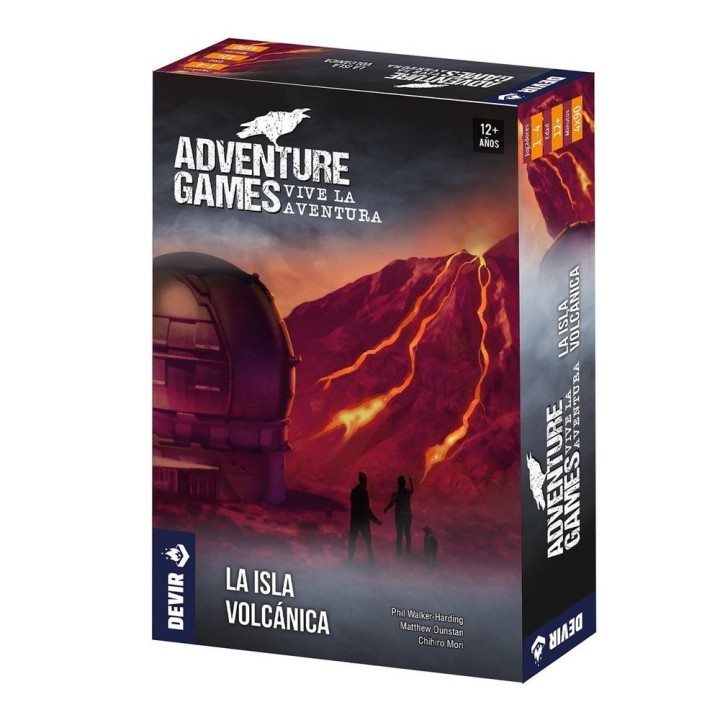 devir juego de mesa adventure games  la isla volcanica