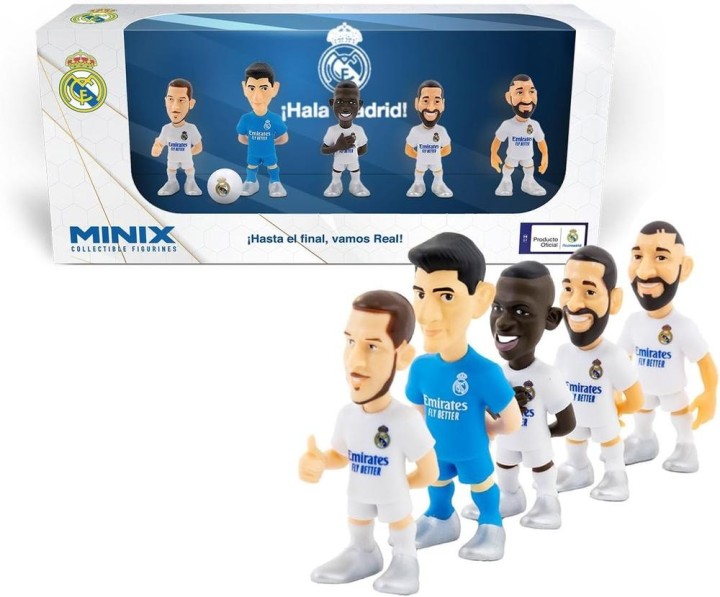 minix pack 5 figuras minix pack real madrid 7 cm