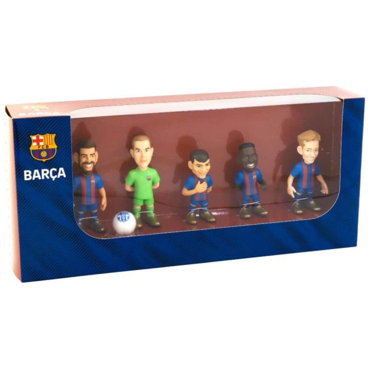 minix pack 5 figuras minix fc barcelona