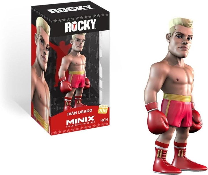 bandai rojo figura minix rocky    ivan drago