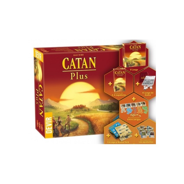 devir juego de mesa devir catan plus pegi 10