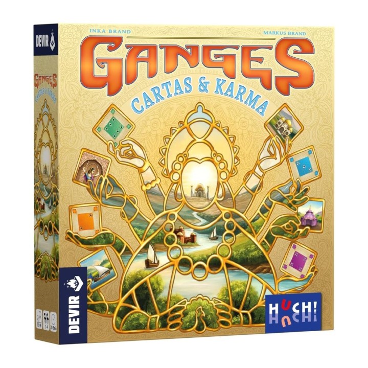 devir juego de mesa ganges cartas y karma