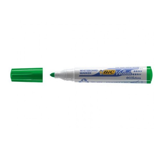 bic marcador para pizarra blanca 1701 tinta a base de alcohol trazo 1,5mm. verde velleda 904940  pac