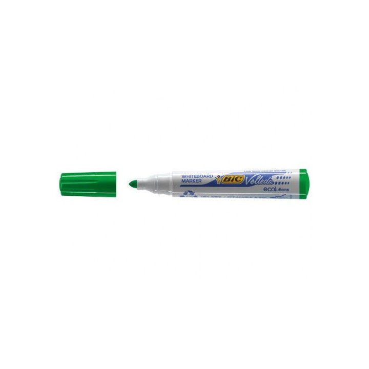 bic marcador para pizarra blanca 1701 tinta a base de alcohol trazo 1,5mm. verde velleda 904940  pac
