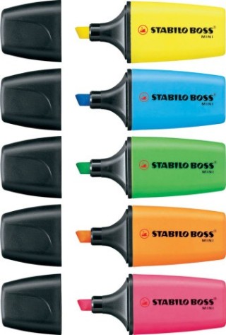 stabilo stabilo boss mini marcador rosa  pack  10 unidades