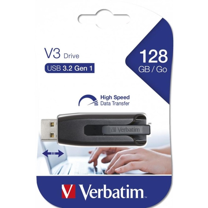 verbatim memoria usb 3.2 verbatim storengo 128gb negro