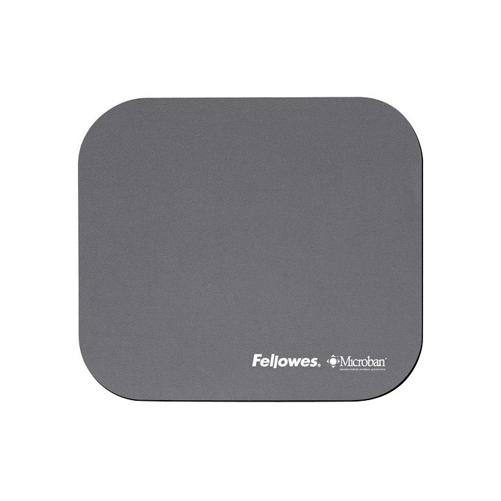 fellowes alfombrilla raton gris con proteccion microban fellowes 5934005