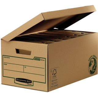 bankers box contenedor archivo tapa fija bankers box 4472205  pack  10 unidades
