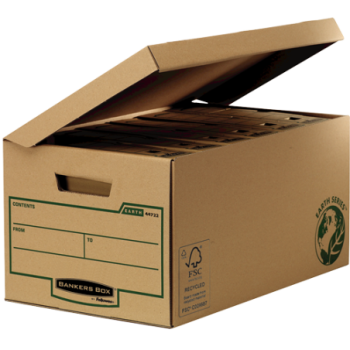 bankers box contenedor archivo tapa fija bankers box 4472205  pack  10 unidades