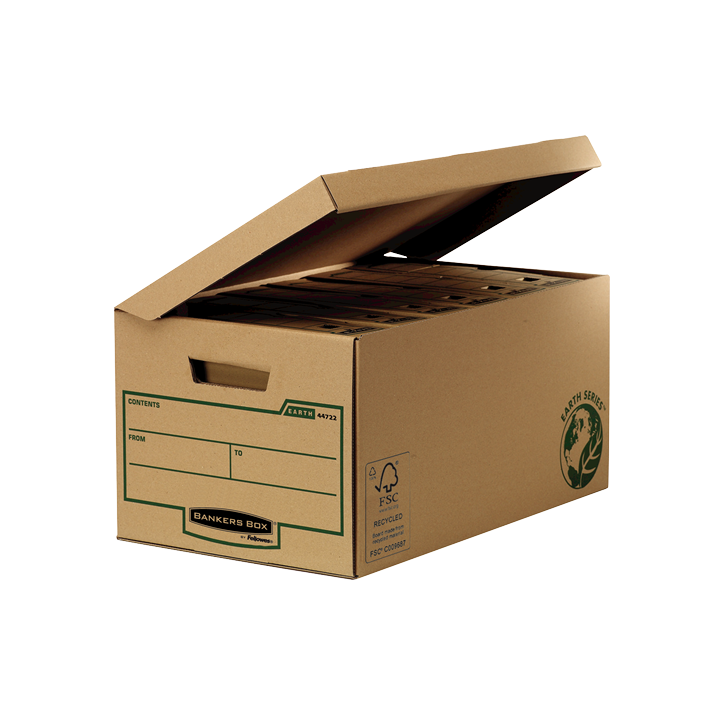 bankers box contenedor archivo tapa fija bankers box 4472205  pack  10 unidades