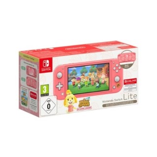 consola nintendo switch lite coral+animal incluye juego animal crossing new horizons