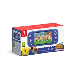 consola nintendo switch lite blue+animal incluye juego animal crossing new horizons