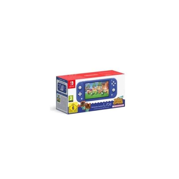 consola nintendo switch lite blue+animal incluye juego animal crossing new horizons
