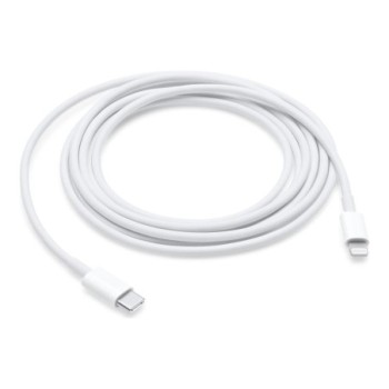 apple cable usb tipo c a lightning apple 2m   macho   macho   blanco