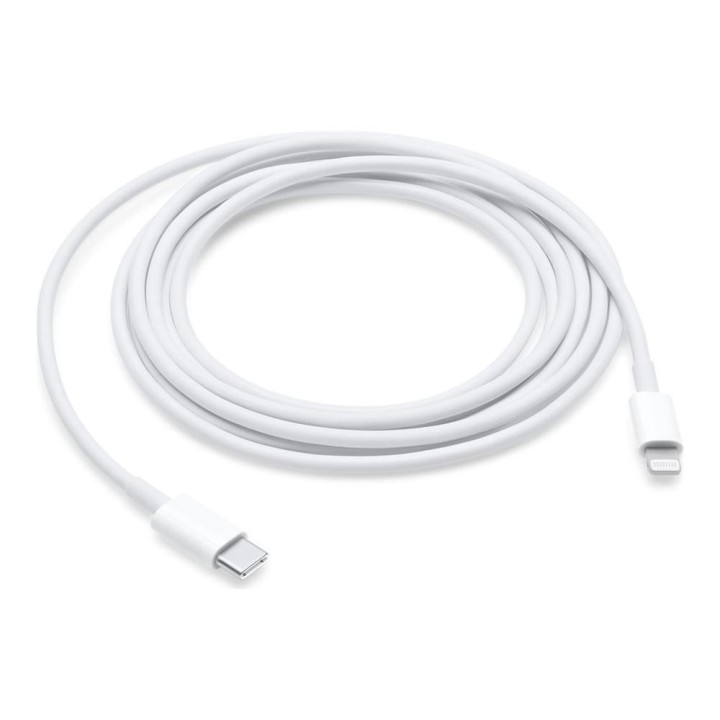apple cable usb tipo c a lightning apple 2m   macho   macho   blanco