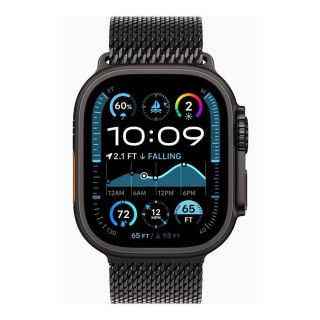apple smartwatch apple watch ultra 2 gps + cell 49mm black titanium milanese loop l