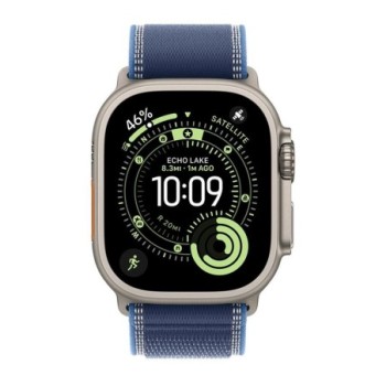 apple smartwatch apple watch ultra 3Â gps + cellularÂ 49mmÂ natural titanium case  blue   bright blu