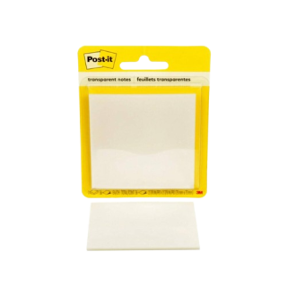 post it pack 36 hojas de notas transparentes 600 trspt 73x73mm. post