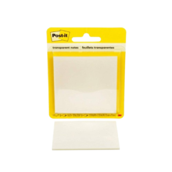 post it pack 36 hojas de notas transparentes 600 trspt 73x73mm. post