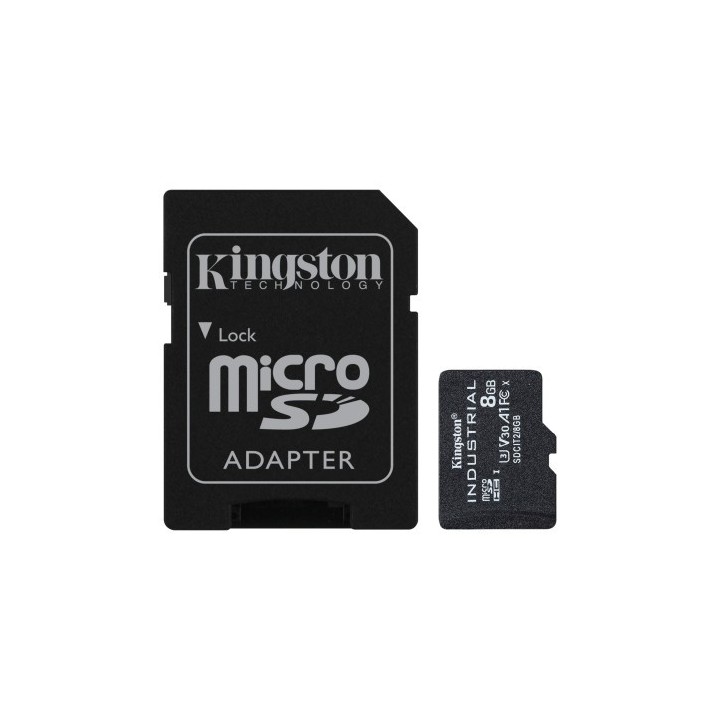 kingston kingston technology industrial 8 gb microsdhc uhs i clase 10