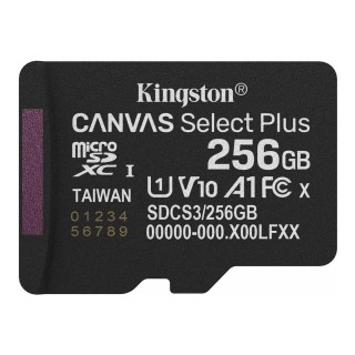 kingston tarjeta memoria micro secure digital sdxc 256gb kingston canvas select plus clase 10 uhs