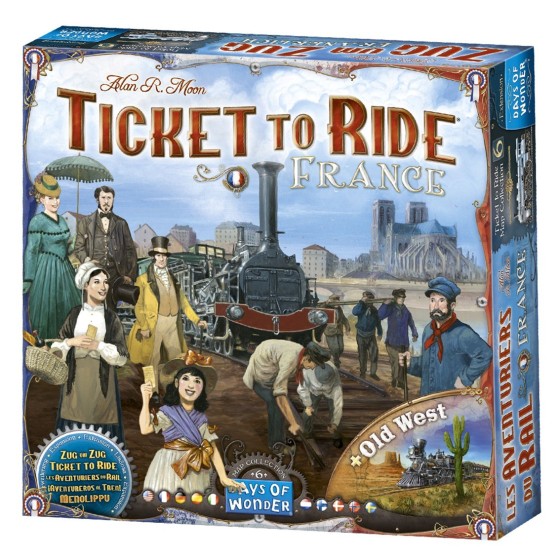 juegos juego de mesa aventureros al tren francia  + el viejo oeste  pegi 8