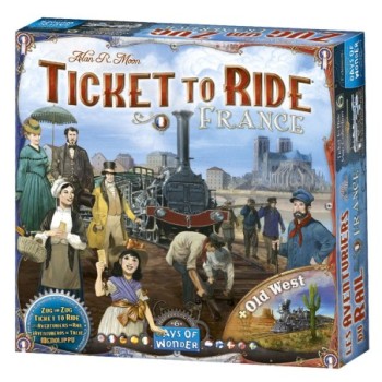 juegos juego de mesa aventureros al tren francia  + el viejo oeste  pegi 8