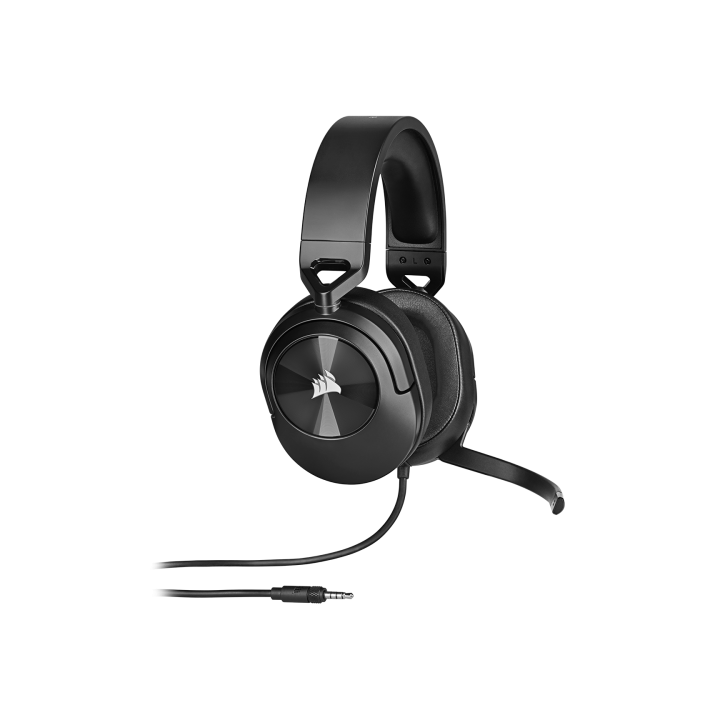 corsair corsair hs55 stereo auriculares alambrico de mano juego carbono