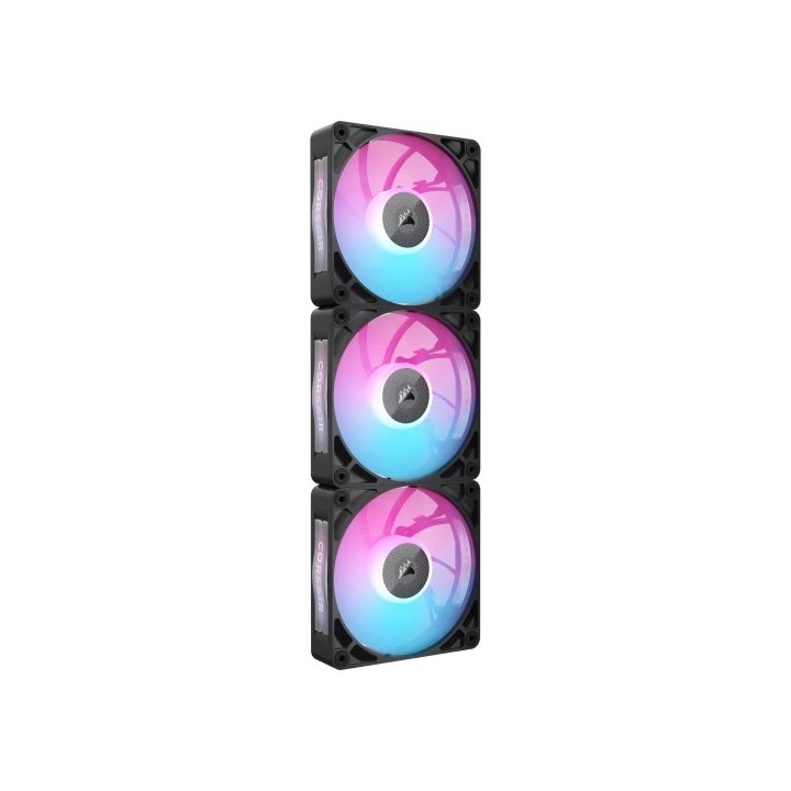 corsair ventilador caja corsair rx rgb max series, icue link rx120 rgb max, 120mm rgb fan, triple fa