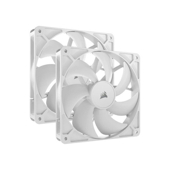 corsair corsair rs140 carcasa del ordenador ventilador 14 cm blanco 2 pieza s