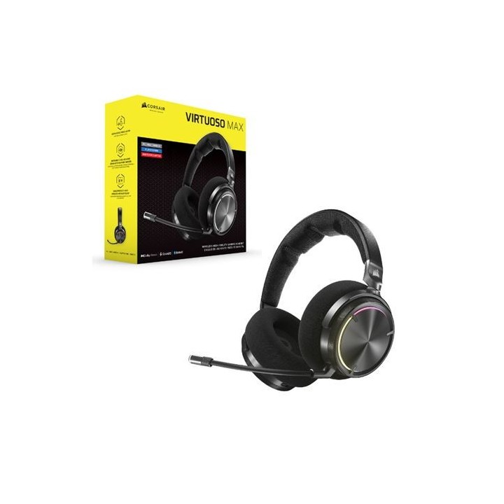 corsair auriculares corsair virtuoso max wireless negro ca 9011372 ww
