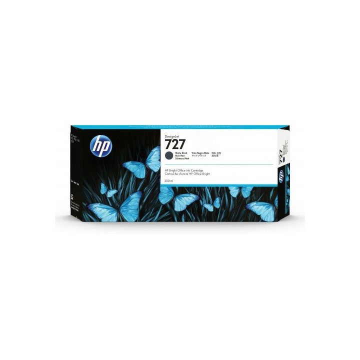 hp hp 727 cartucho de tinta hp727 negro  c1q12a