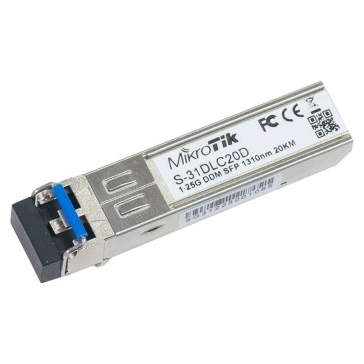mikrotik s 31dlc20d modulo sfp mono modo 20km