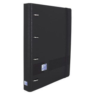 oxford europeanbinder+ live & go polyfoam a4+ con recambio 100h 90gr 5x5   negro oxford 400119071