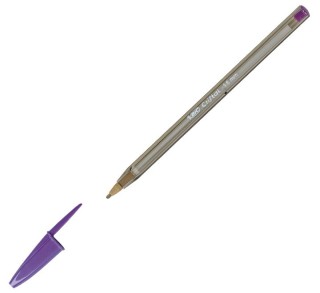 boligrafo bic cristal fun purpura 929055