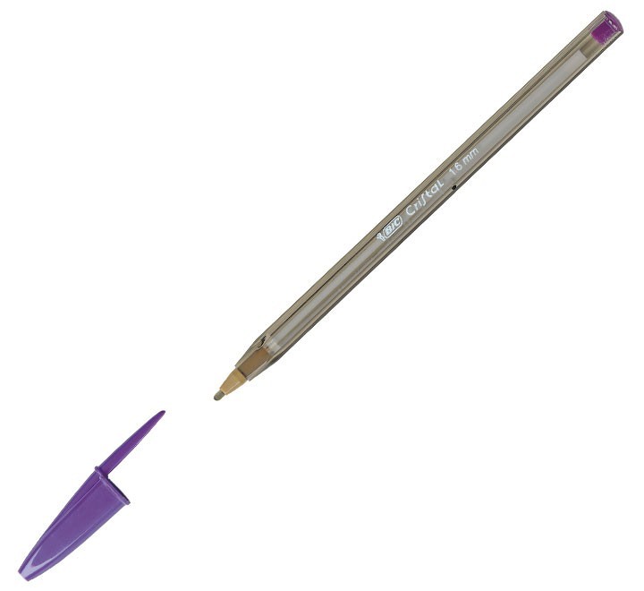 boligrafo bic cristal fun purpura 929055